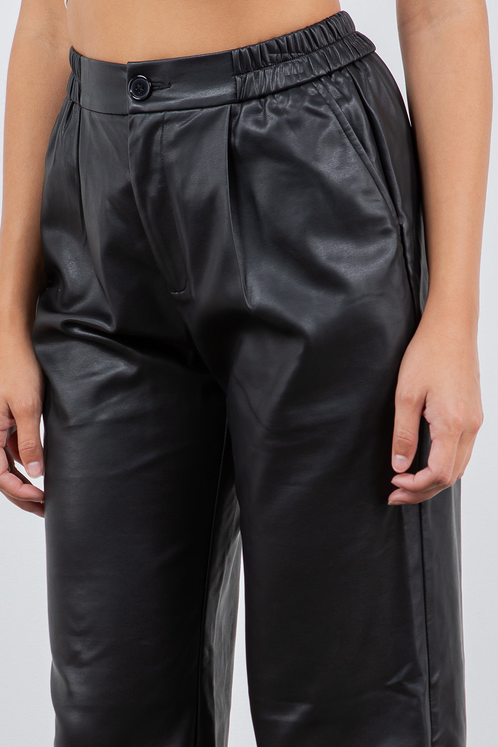 Reagan Faux Leather Trousers