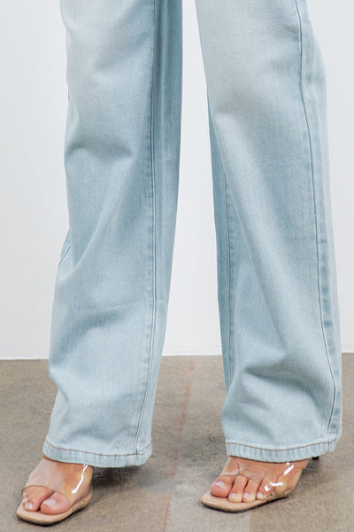 Blue Skies High Waisted Wide Leg Jeans