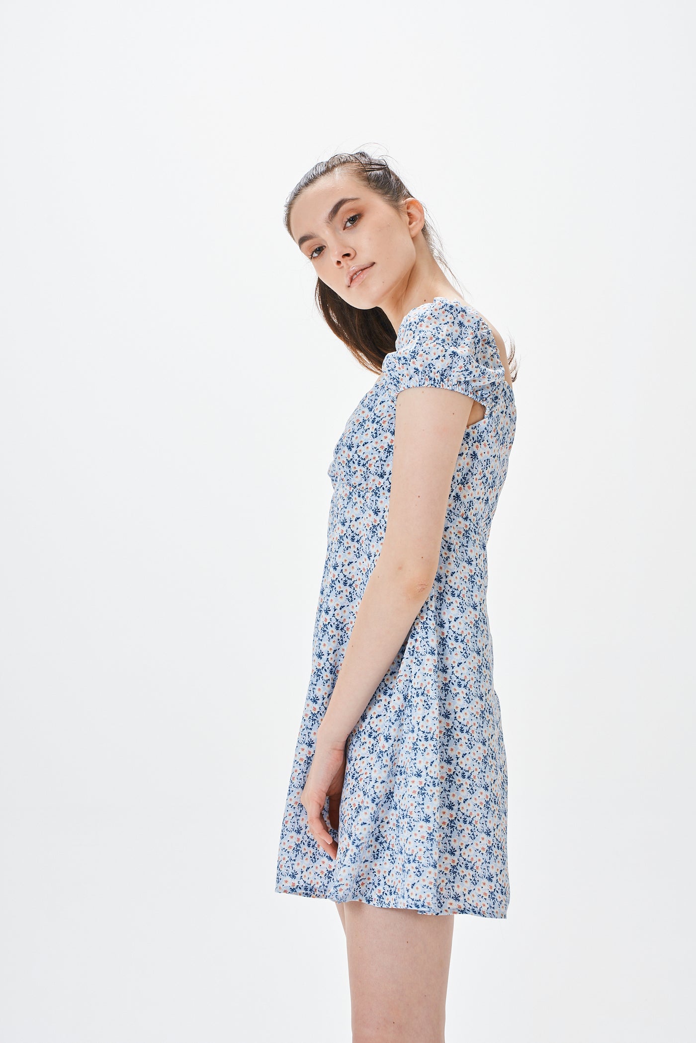 DITSY FLORAL PUFF SLEEVE DRESS