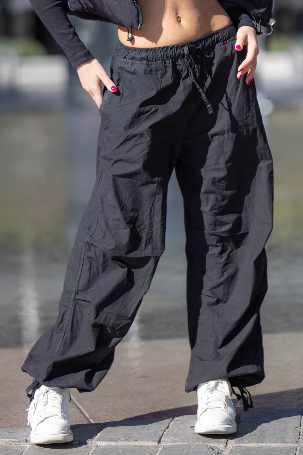BAGGY PARACHUTE STYLE JOGGERS
