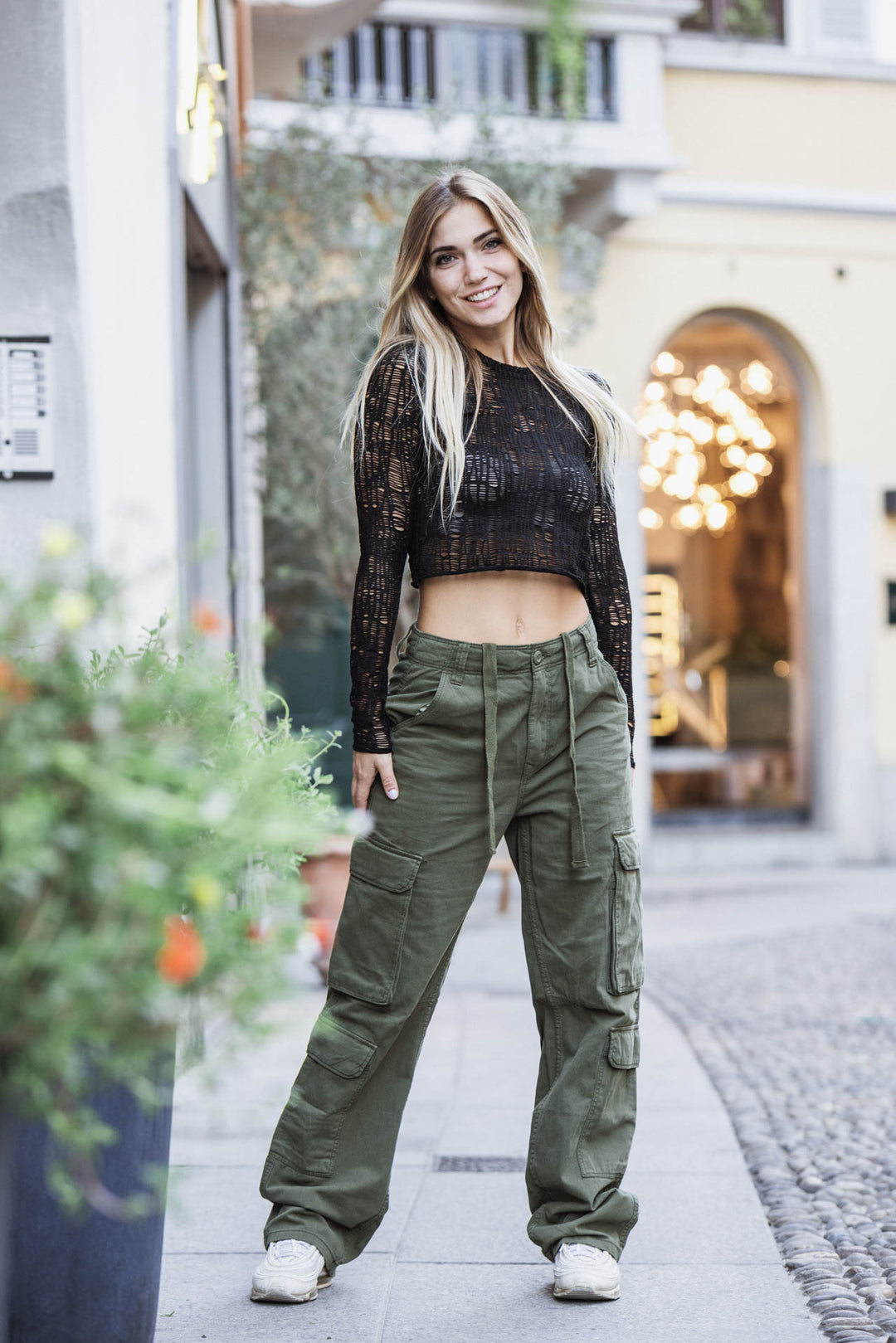 CARGO DOUBLE POCKET PANTS | Trend Styles