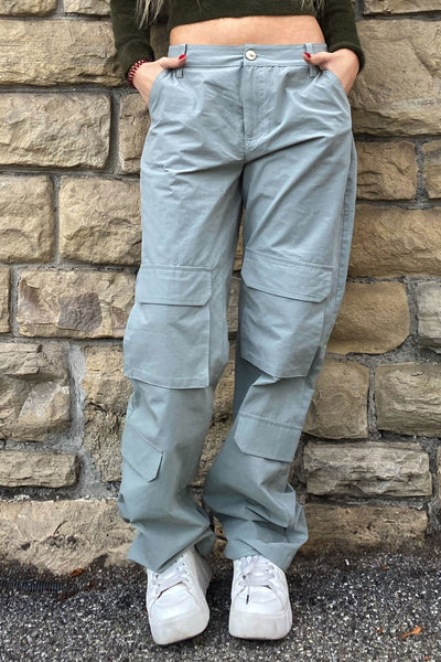 Low rise cargo trousers